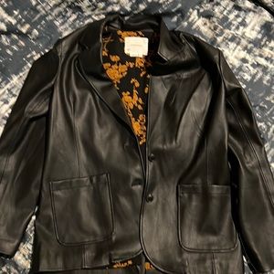 A leather jacket from Anthropologie.